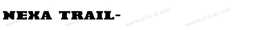 nexa trail字体转换